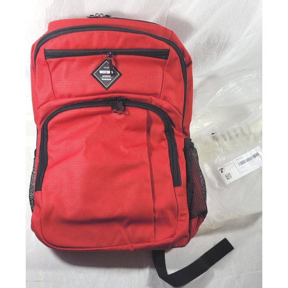 Wotony Softshell Backpack for 15.6" Laptop - Multifunctional TSA Friendly - Red